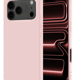 NoXx NoXx iPhone 17 Pro Hoesje Siliconen - Lichtroze