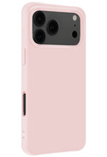 NoXx NoXx iPhone 17 Pro Hoesje Siliconen - Lichtroze