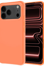 NoXx NoXx iPhone 17 Pro Hoesje Siliconen - Perzik