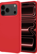 NoXx NoXx iPhone 17 Pro Hoesje Siliconen - Rood