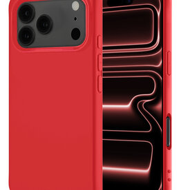 NoXx NoXx iPhone 17 Pro Hoesje Siliconen - Rood