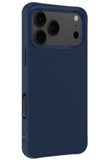 NoXx NoXx iPhone 17 Pro Max Hoesje Siliconen - Donkerblauw