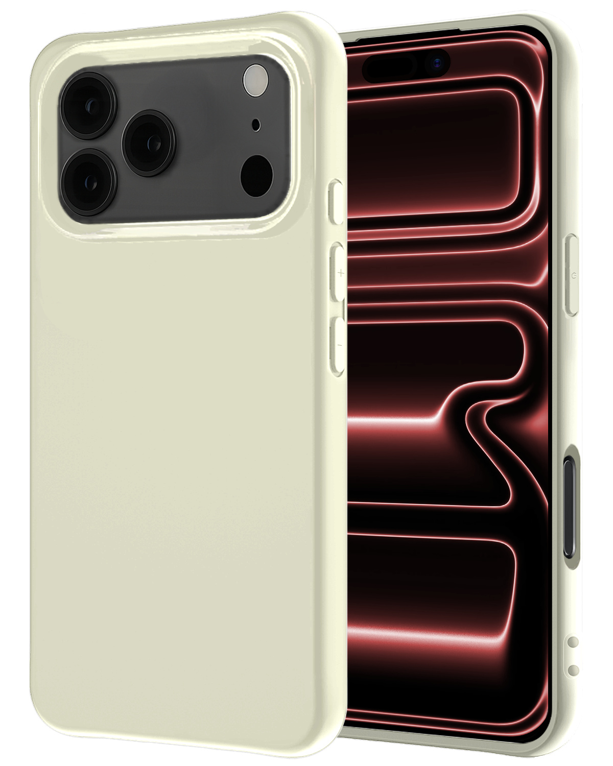 NoXx NoXx iPhone 17 Pro Max Hoesje Siliconen - Wit