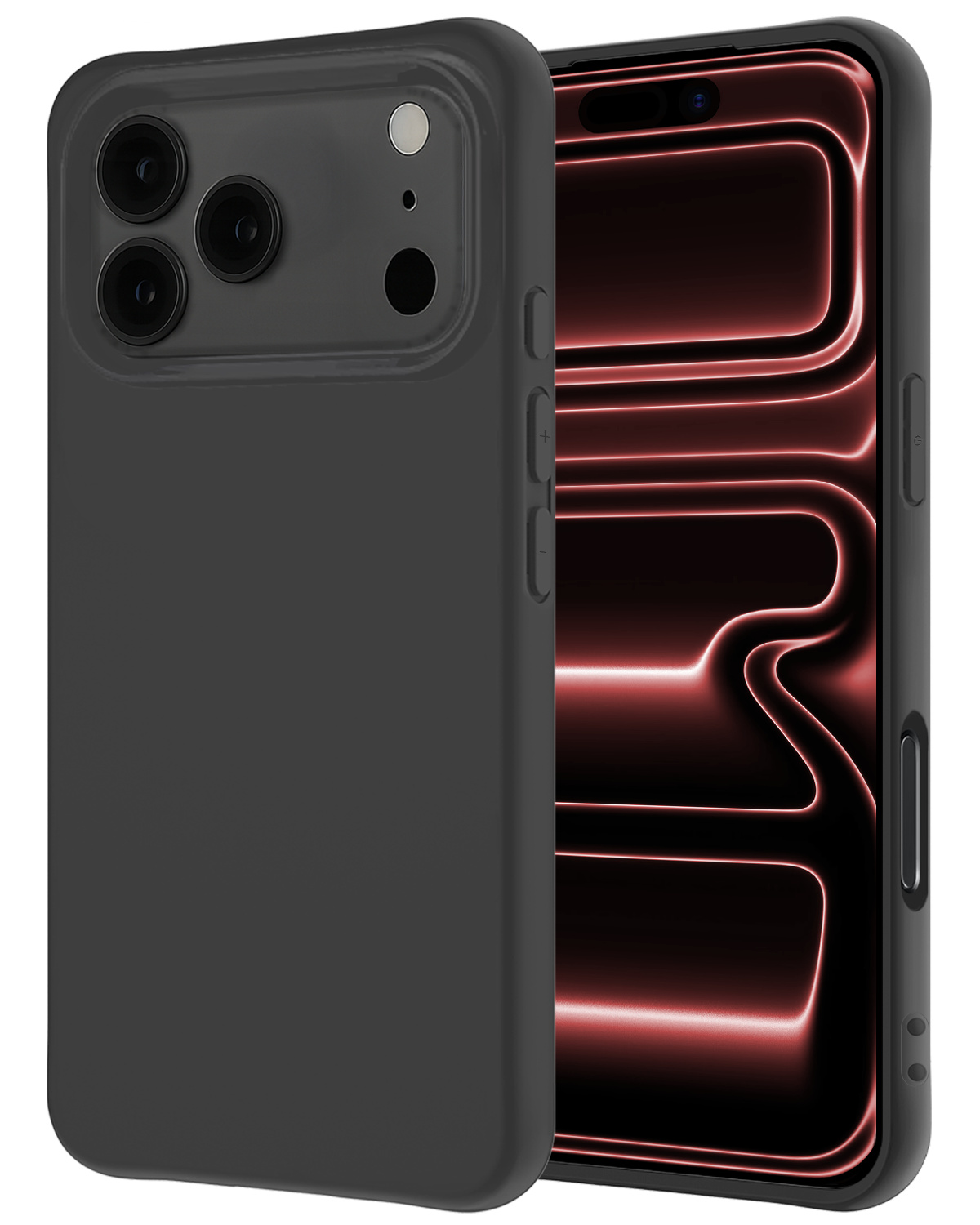 NoXx NoXx iPhone 17 Pro Max Hoesje Siliconen - Zwart