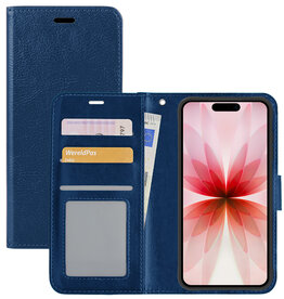 NoXx NoXx iPhone 17 Hoesje Bookcase - Donkerblauw