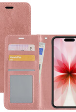 NoXx NoXx iPhone 17 Hoesje Bookcase - Rose Goud