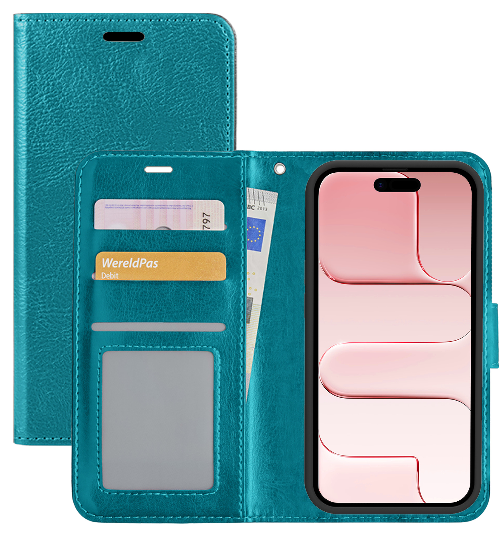 NoXx NoXx iPhone Air Hoesje Bookcase - Turquoise