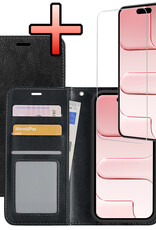 NoXx NoXx iPhone Air Hoesje Bookcase Met Screenprotector - Zwart