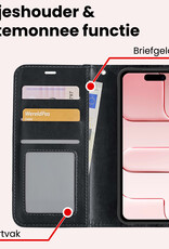 NoXx NoXx iPhone Air Hoesje Bookcase Met Screenprotector - Zwart