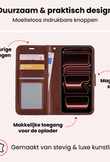 NoXx NoXx iPhone 17 Pro Hoesje Bookcase - Bruin