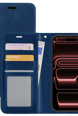 NoXx NoXx iPhone 17 Pro Hoesje Bookcase - Donkerblauw