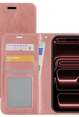 NoXx NoXx iPhone 17 Pro Hoesje Bookcase - Rose Goud
