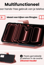 NoXx NoXx iPhone 17 Pro Max Hoesje Bookcase - Rose Goud