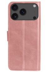 NoXx NoXx iPhone 17 Pro Max Hoesje Bookcase - Rose Goud
