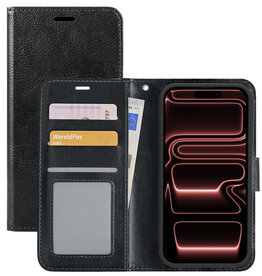 NoXx NoXx iPhone 17 Pro Max Hoesje Bookcase - Zwart