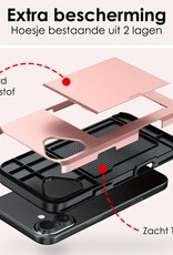 NoXx NoXx iPhone 17 Hoesje Pashouder Hard - Rosé Goud