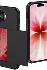 NoXx NoXx iPhone 17 Hoesje Pashouder Hard - Zwart