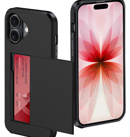 NoXx NoXx iPhone 17 Hoesje Pashouder Hard - Zwart