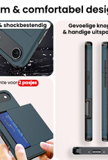 NoXx NoXx iPhone Air Hoesje Pashouder Hard - Donker Blauw