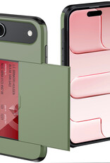NoXx NoXx iPhone Air Hoesje Pashouder Hard - Donker Groen