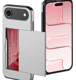 NoXx NoXx iPhone Air Hoesje Pashouder Hard - Grijs