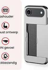 NoXx NoXx iPhone Air Hoesje Pashouder Hard - Grijs