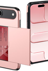 NoXx NoXx iPhone Air Hoesje Pashouder Hard - Rosé Goud