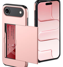 NoXx NoXx iPhone Air Hoesje Pashouder Hard - Rosé Goud