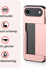 NoXx NoXx iPhone Air Hoesje Pashouder Hard - Rosé Goud