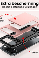 NoXx NoXx iPhone Air Hoesje Pashouder Hard - Rosé Goud