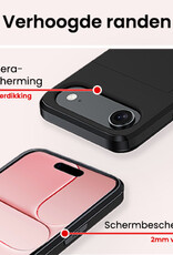 NoXx NoXx iPhone Air Hoesje Pashouder Hard - Zwart