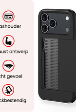 NoXx NoXx iPhone 17 Pro Hoesje Pashouder Hard - Zwart