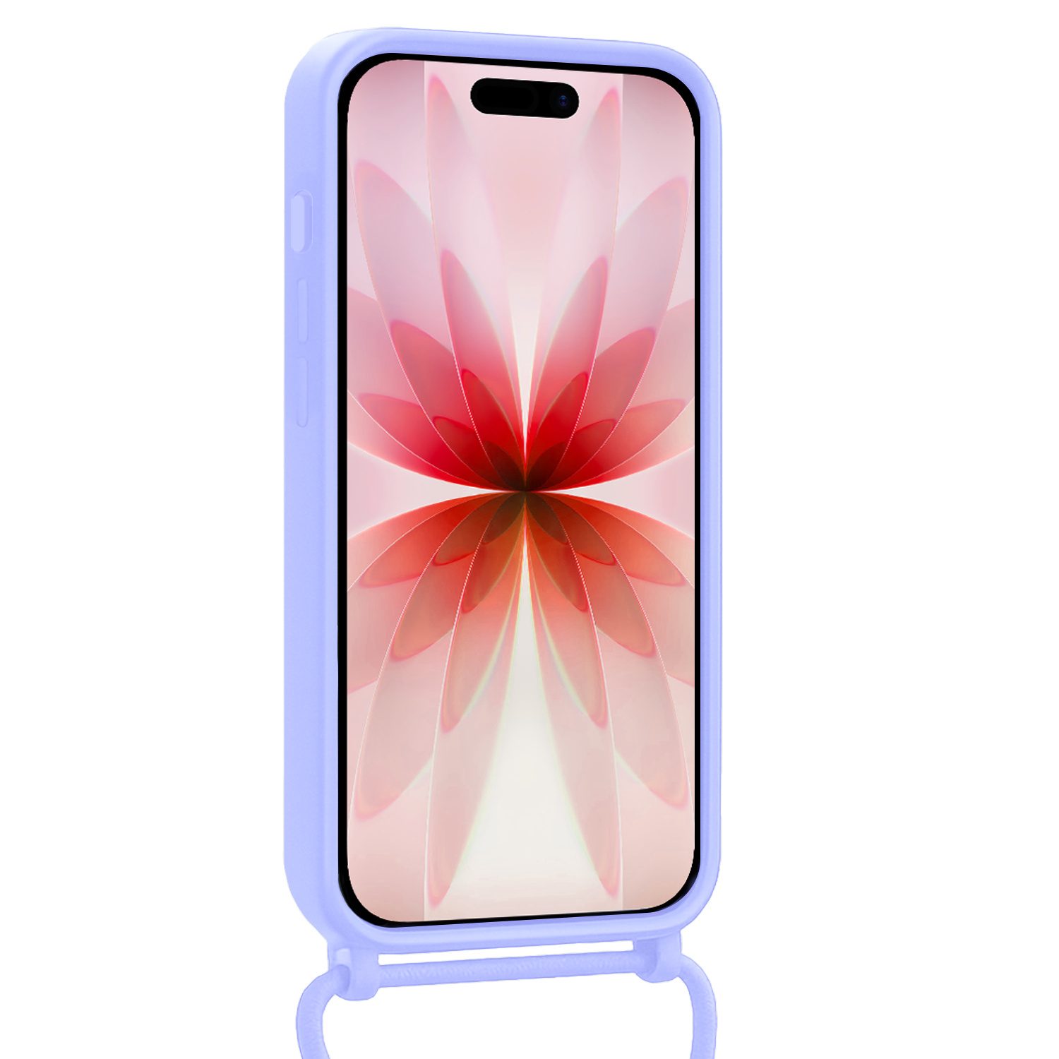 NoXx NoXx iPhone 17 Hoesje Pashouder met Koord - Lila - 2 PACK