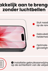 NoXx NoXx iPhone 17 Hoesje Pashouder met Koord Met 2x Screenprotector - Zwart