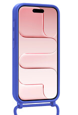 NoXx NoXx iPhone Air Hoesje Pashouder met Koord Met Screenprotector - Fel Blauw