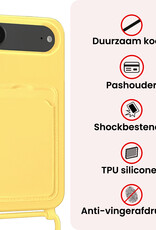 NoXx NoXx iPhone Air Hoesje Pashouder met Koord - Geel