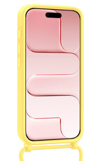 NoXx NoXx iPhone Air Hoesje Pashouder met Koord Met Screenprotector - Geel