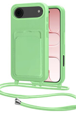 NoXx NoXx iPhone Air Hoesje Pashouder met Koord - Groen