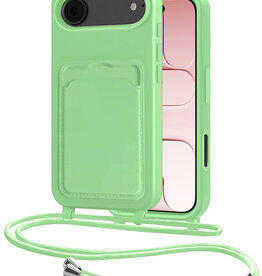 NoXx NoXx iPhone Air Hoesje Pashouder met Koord - Groen