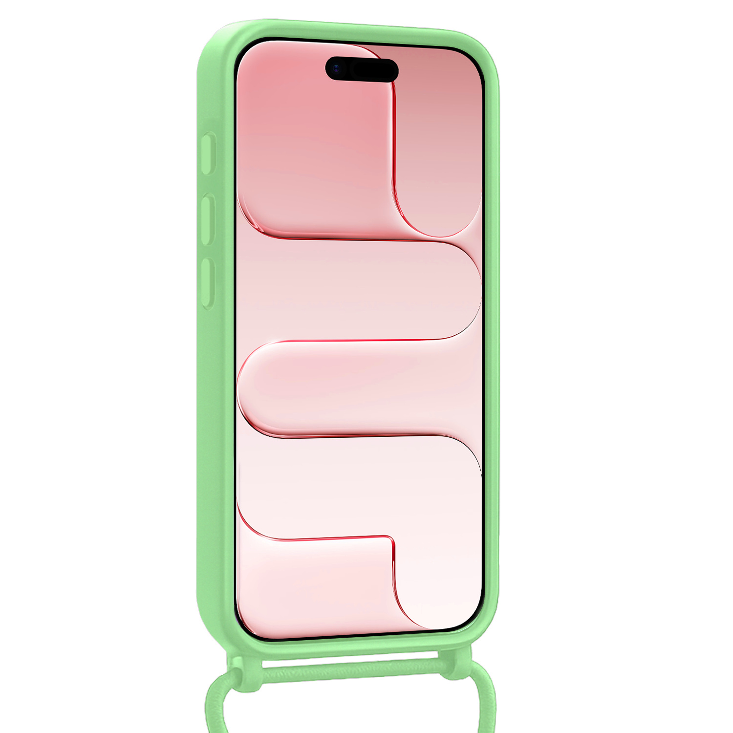 NoXx NoXx iPhone Air Hoesje Pashouder met Koord Met Screenprotector - Groen