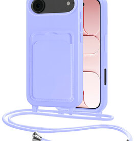 NoXx NoXx iPhone Air Hoesje Pashouder met Koord - Lila