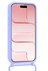 NoXx NoXx iPhone Air Hoesje Pashouder met Koord - Lila - 2 PACK