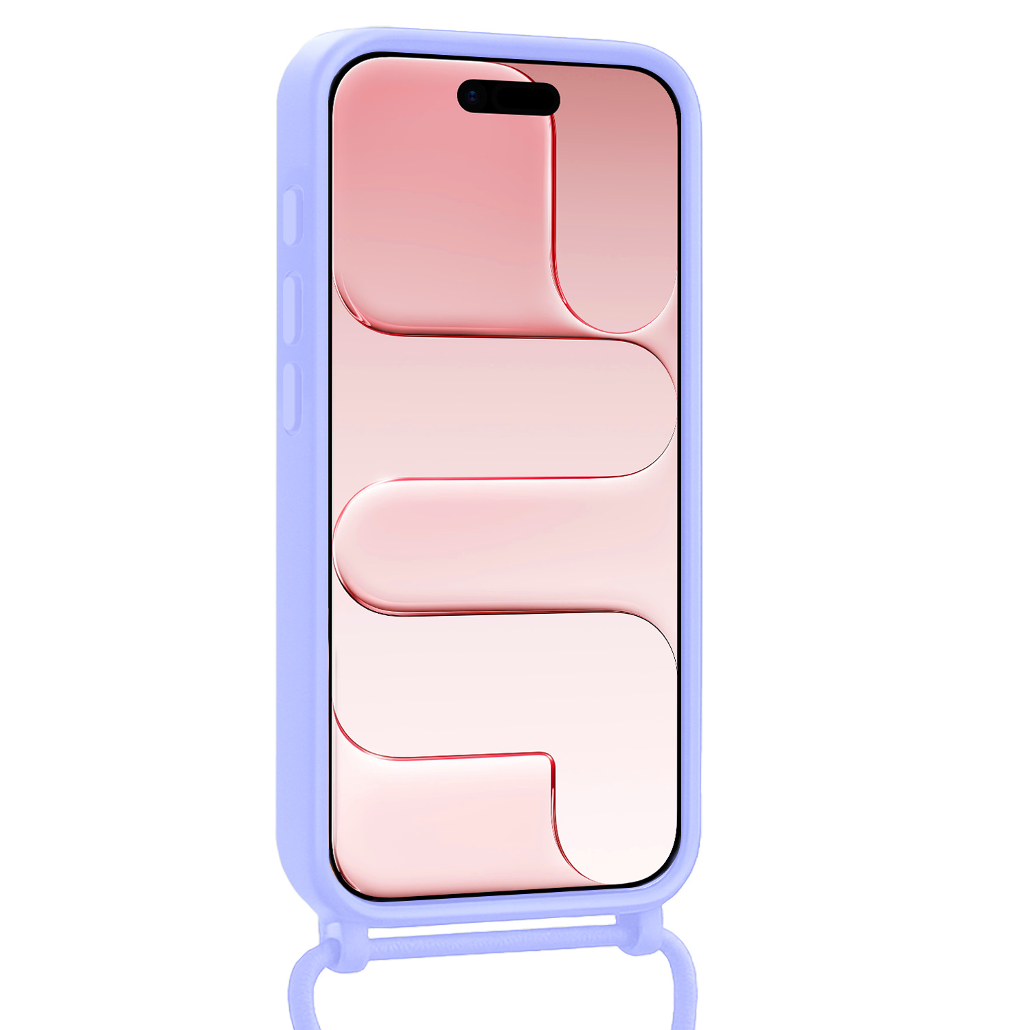 NoXx NoXx iPhone Air Hoesje Pashouder met Koord - Lila - 2 PACK