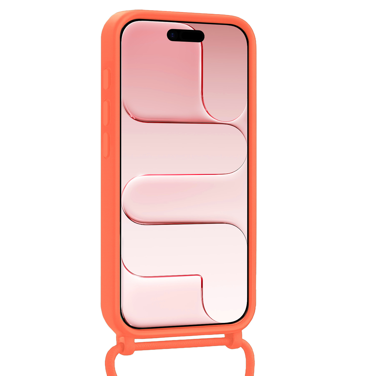 NoXx NoXx iPhone Air Hoesje Pashouder met Koord - Papaya