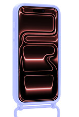 NoXx NoXx iPhone 17 Pro Hoesje Pashouder met Koord - Lila