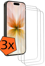 Nomfy Nomfy iPhone 17 Screenprotector Glas Met Dichte Notch - 3 PACK