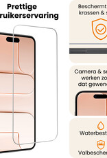 Nomfy Nomfy iPhone Air Screenprotector Glas Met Dichte Notch - 2 PACK