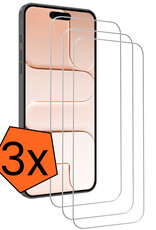 Nomfy Nomfy iPhone Air Screenprotector Glas Met Dichte Notch - 3 PACK
