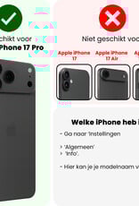 Nomfy Nomfy iPhone 17 Pro Screenprotector Glas Met Dichte Notch