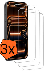 Nomfy Nomfy iPhone 17 Pro Max Screenprotector Glas Met Dichte Notch - 3 PACK